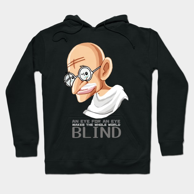 Mohandas Karamchand Gandhi Hoodie by KewaleeTee